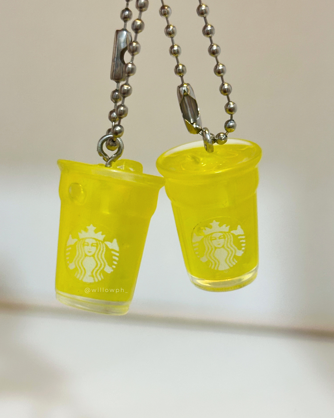Iced Coffee Cup Trinket Keychain