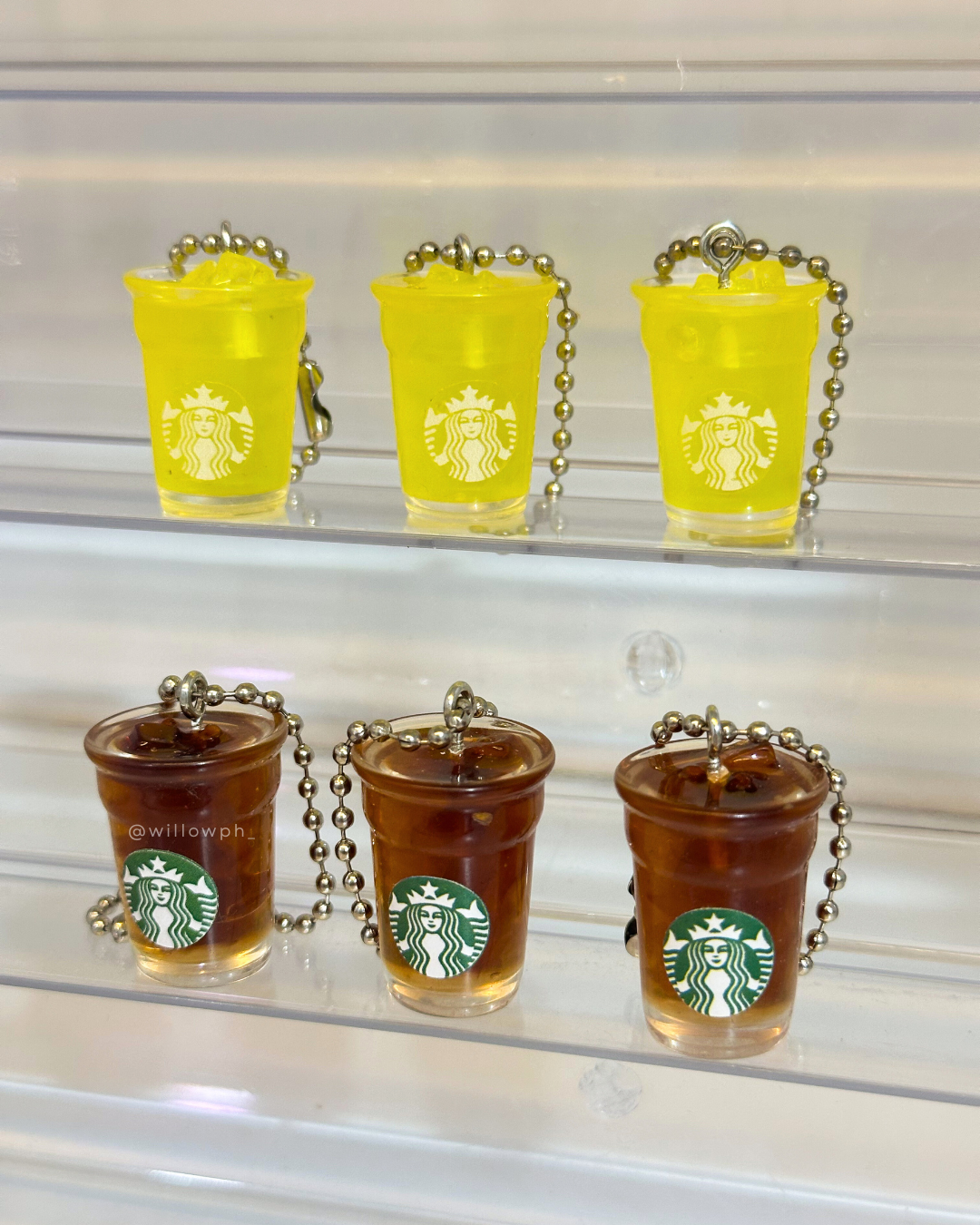 Iced Coffee Cup Trinket Keychain