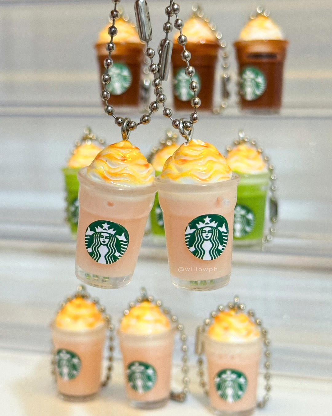 Coffee Drink Cup Trinket Keychain