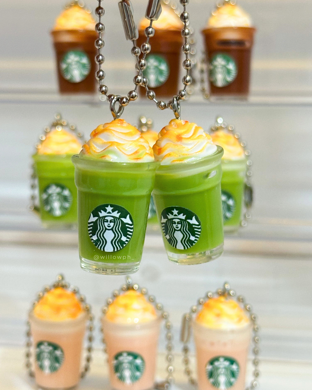 Coffee Drink Cup Trinket Keychain