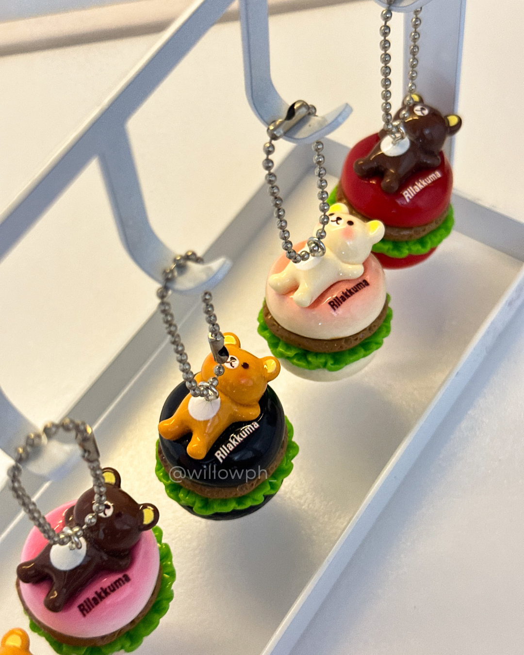 Bear Burger Trinket Keychain