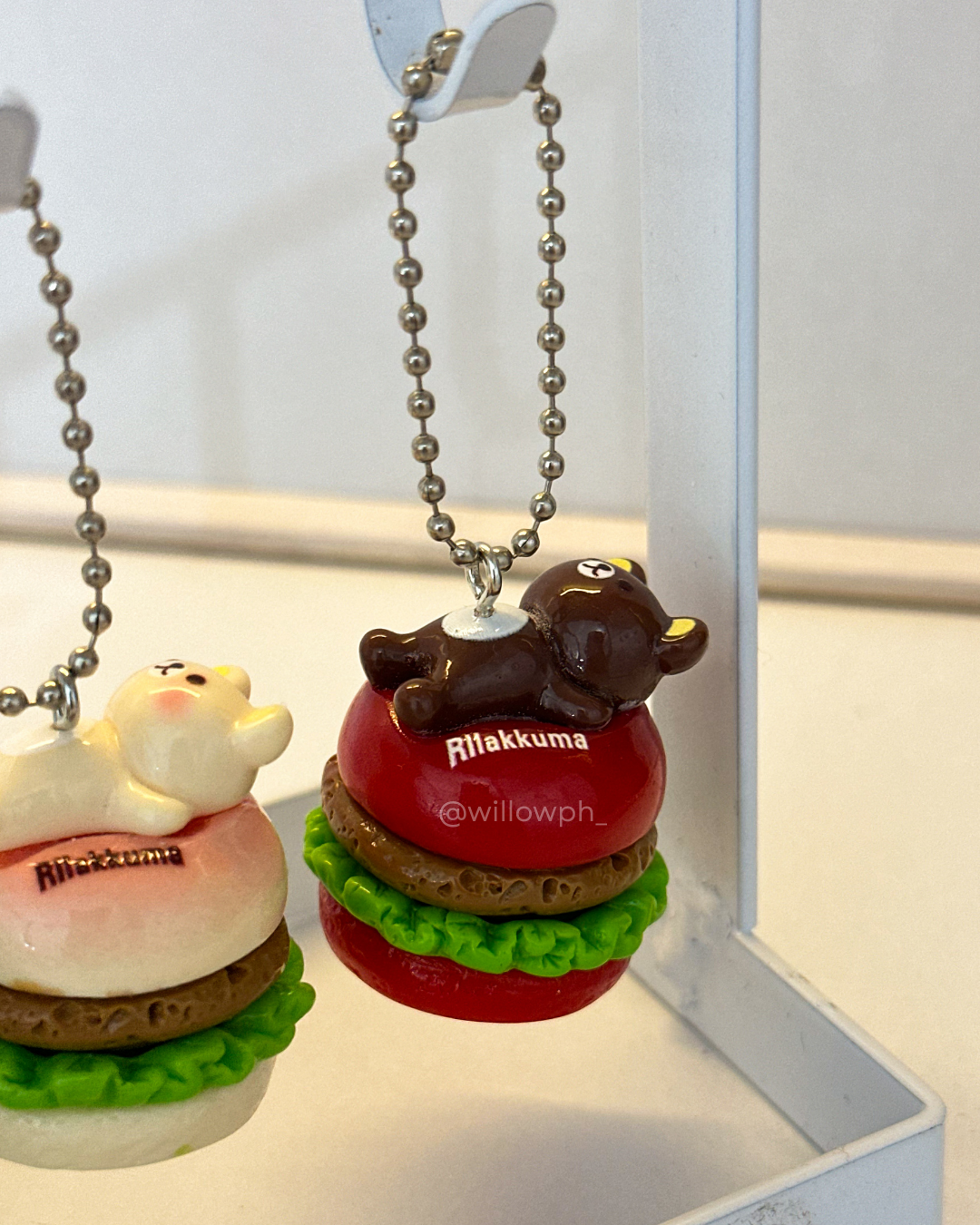 Bear Burger Trinket Keychain