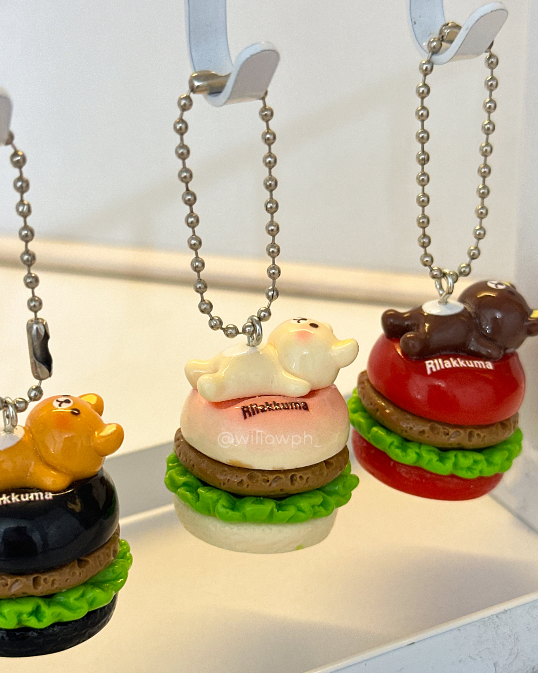 Bear Burger Trinket Keychain