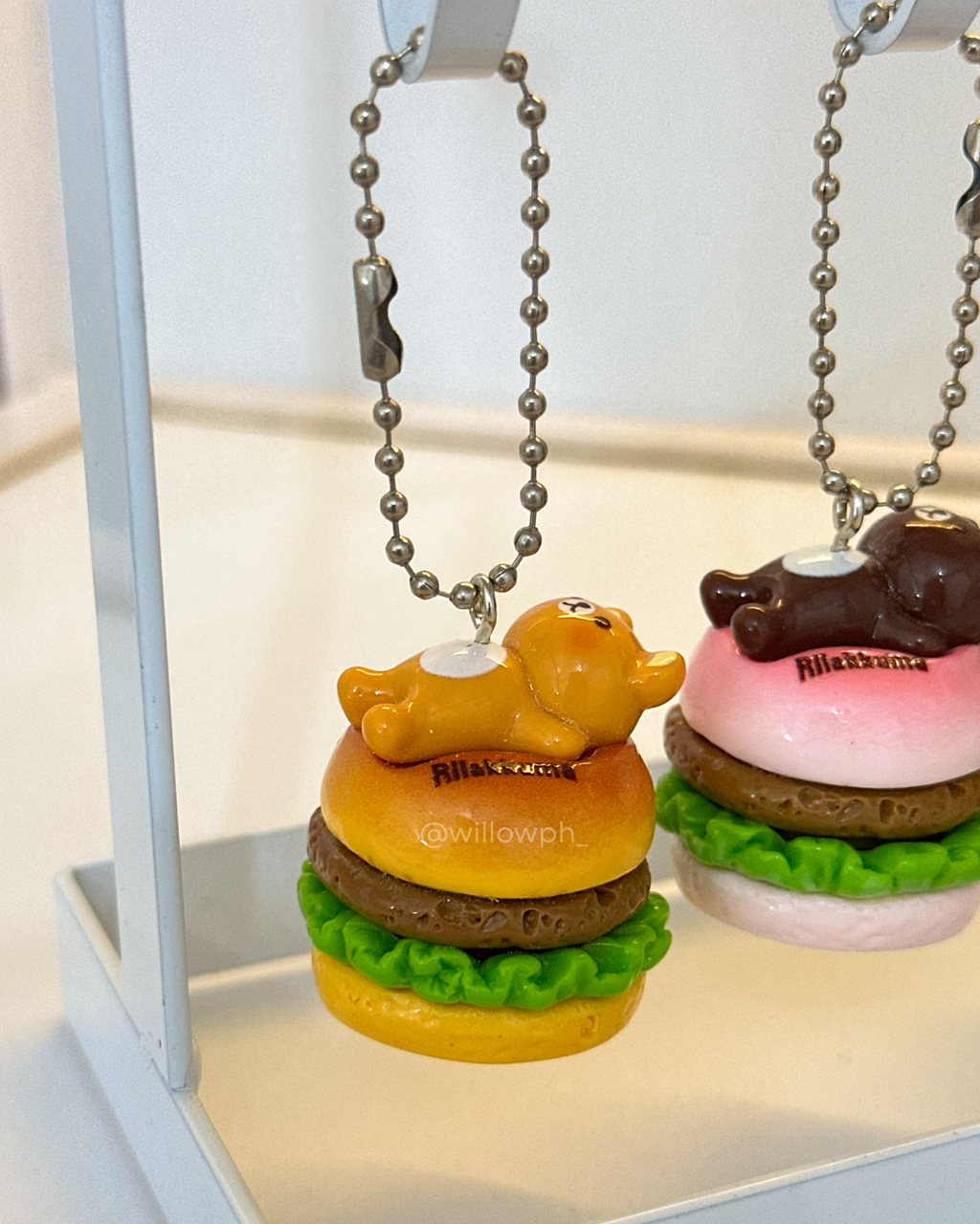 Bear Burger Trinket Keychain