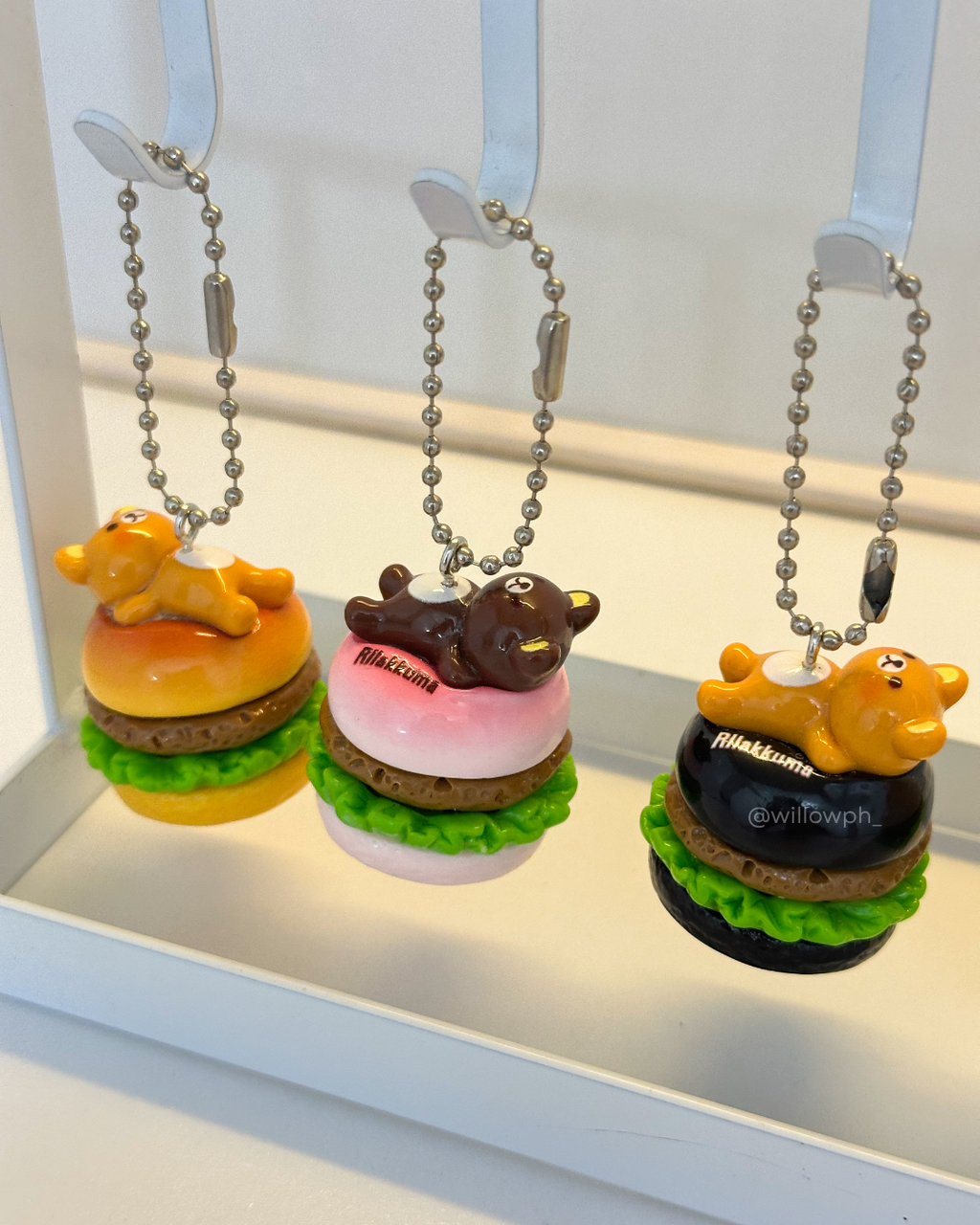 Bear Burger Trinket Keychain