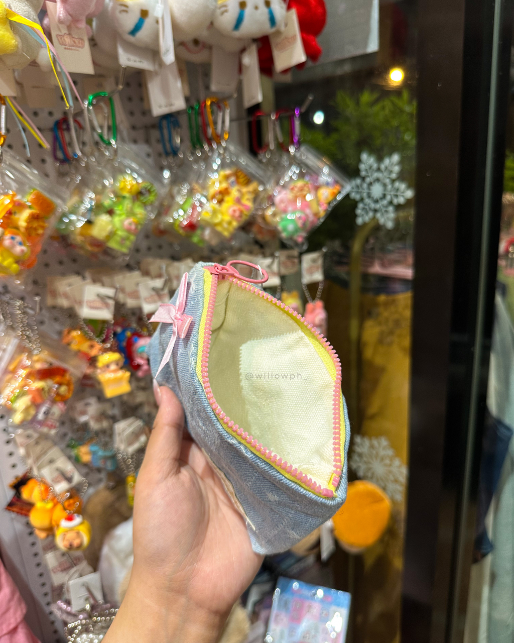 Coquette Denim Pouch