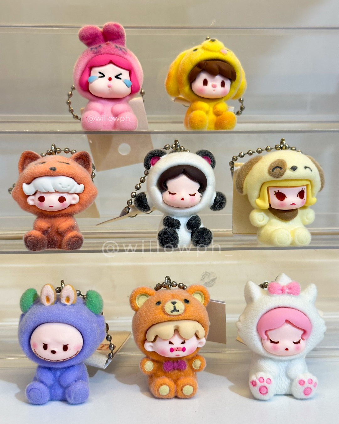 Collectible Animal Figure Velvet Keychain