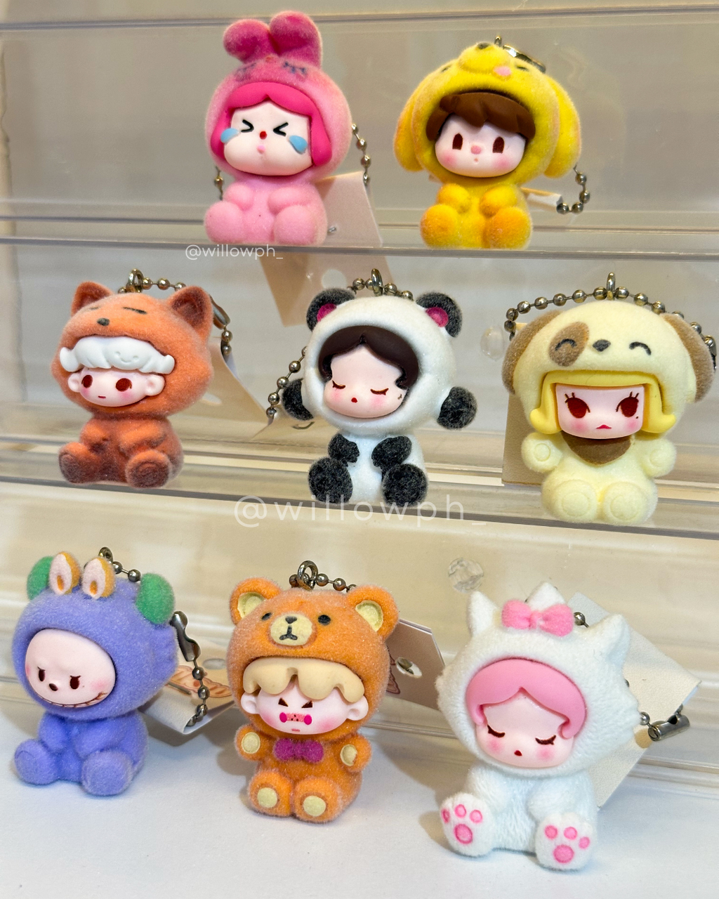 Collectible Animal Figure Velvet Keychain