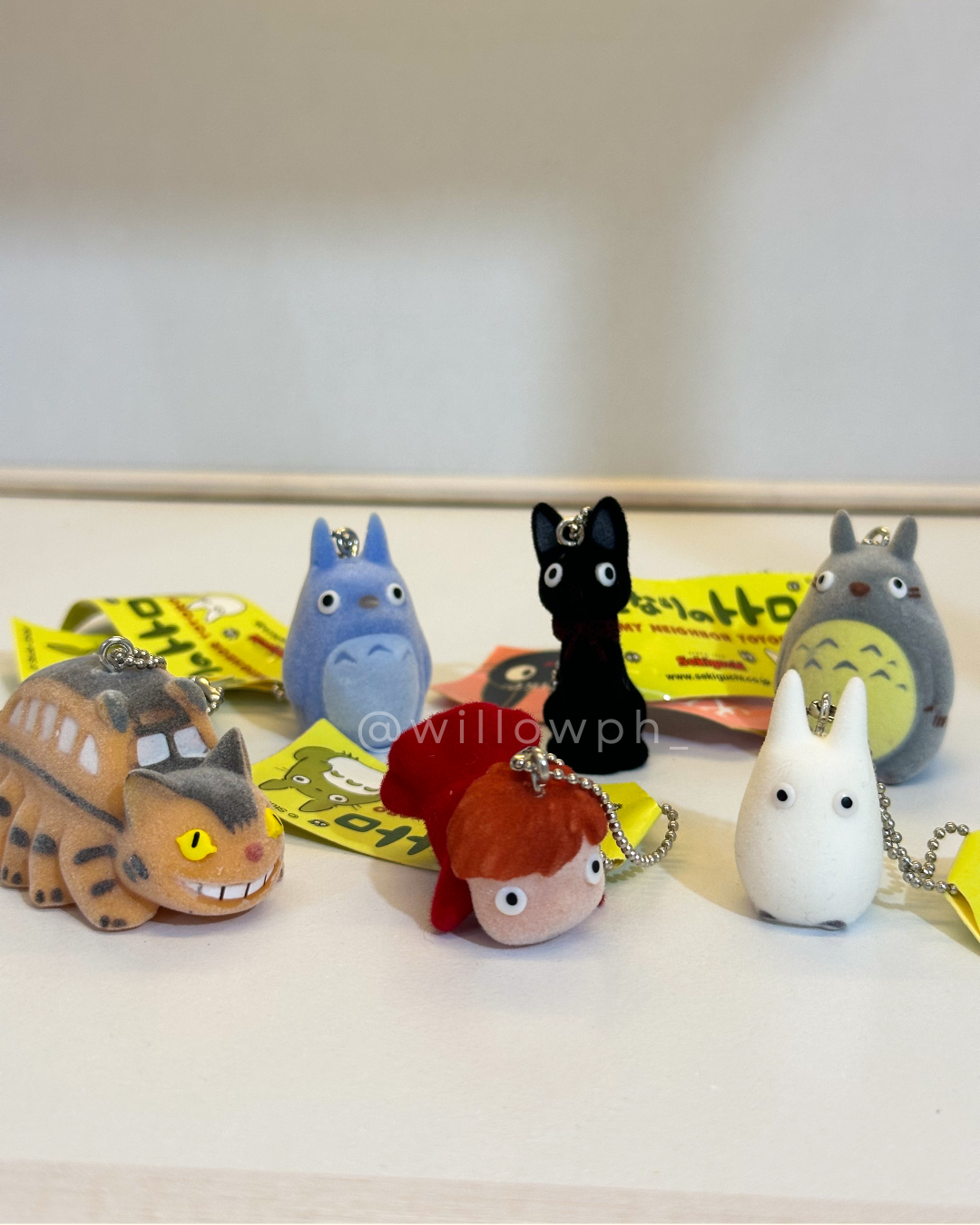 Whimsical Anime-Style Velvet Keychain