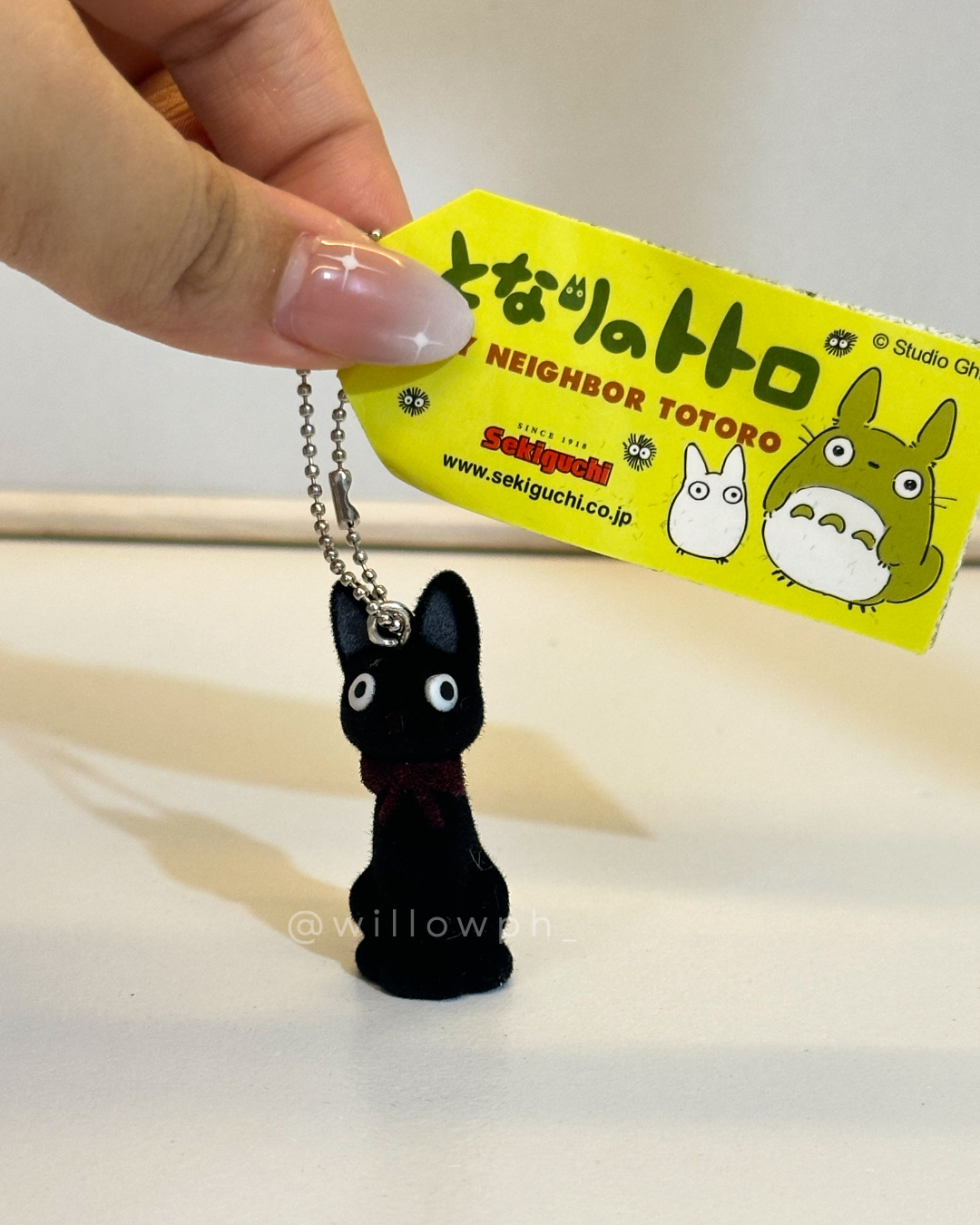 Whimsical Anime-Style Velvet Keychain