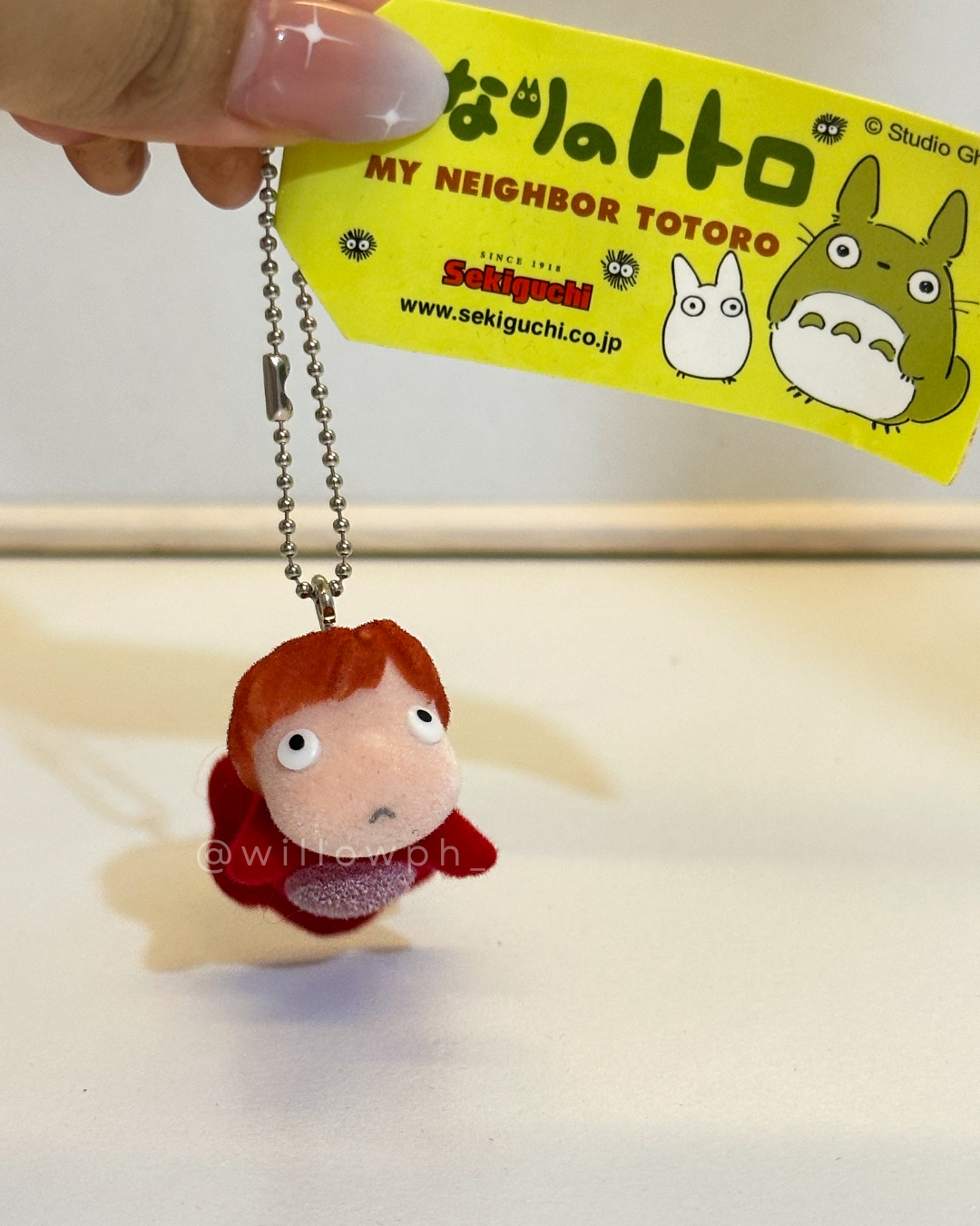 Whimsical Anime-Style Velvet Keychain