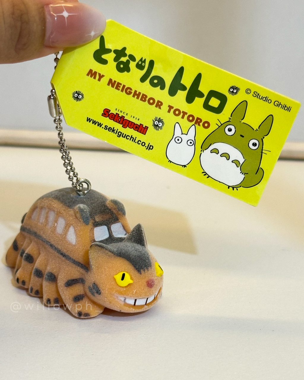 Whimsical Anime-Style Velvet Keychain