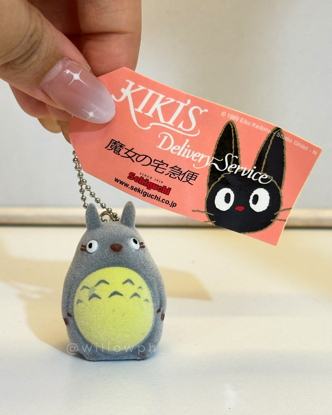 Whimsical Anime-Style Velvet Keychain