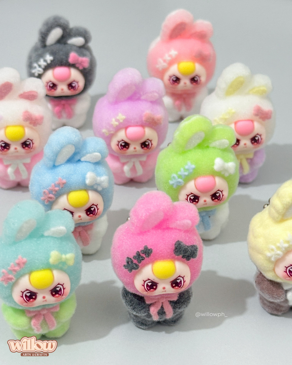 Baby Three Inspired Velvet trinket keychain