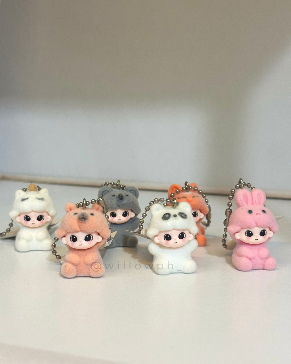 Mini Baby Doll Velvet Keychain