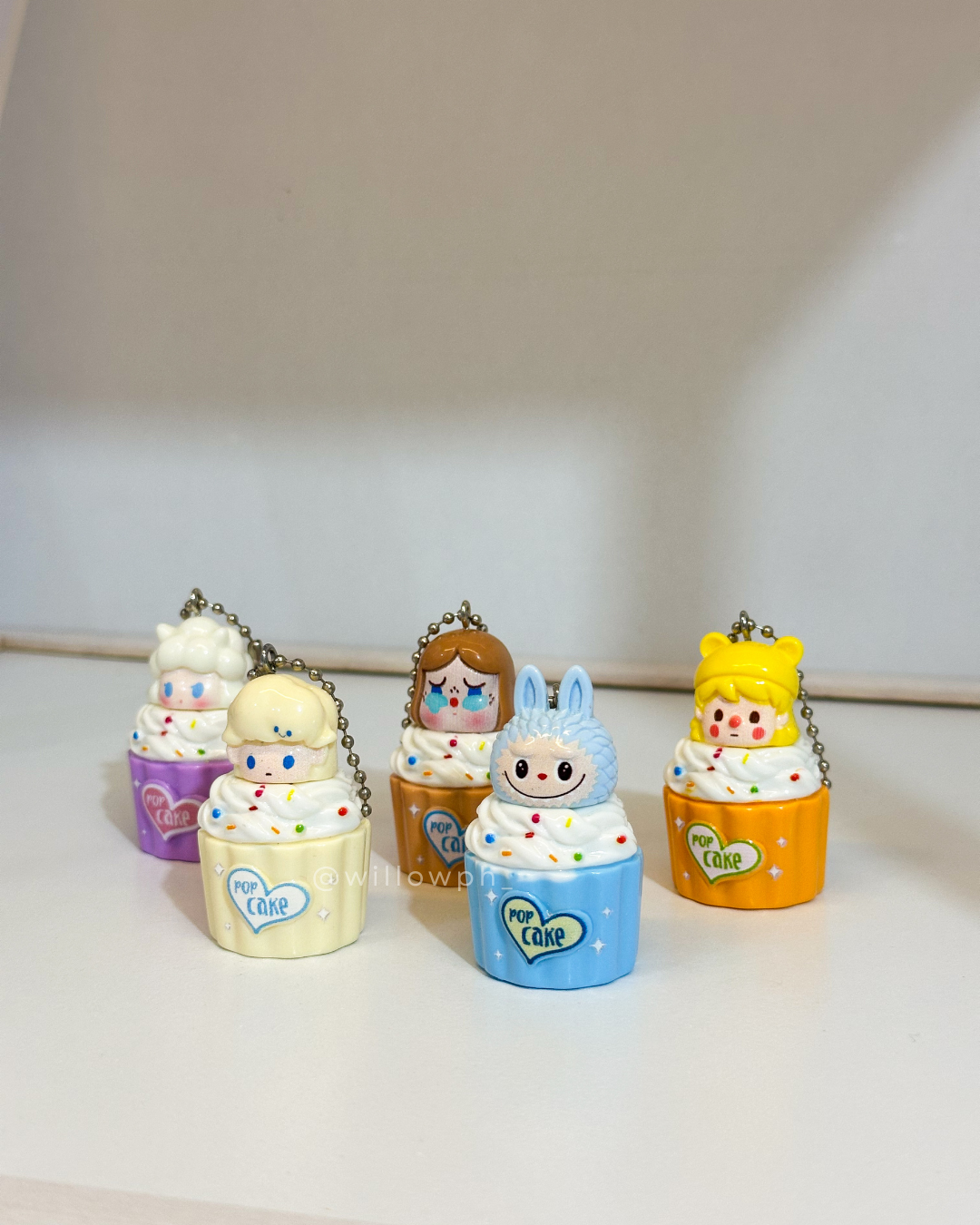 Cute Character Cupcake Trinket Keychain