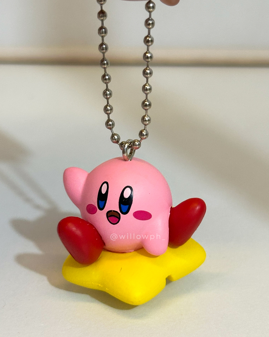 Round Pink Character Keychain