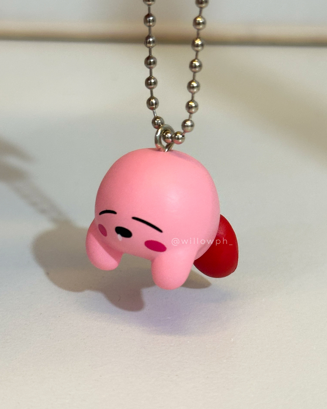 Round Pink Character Keychain