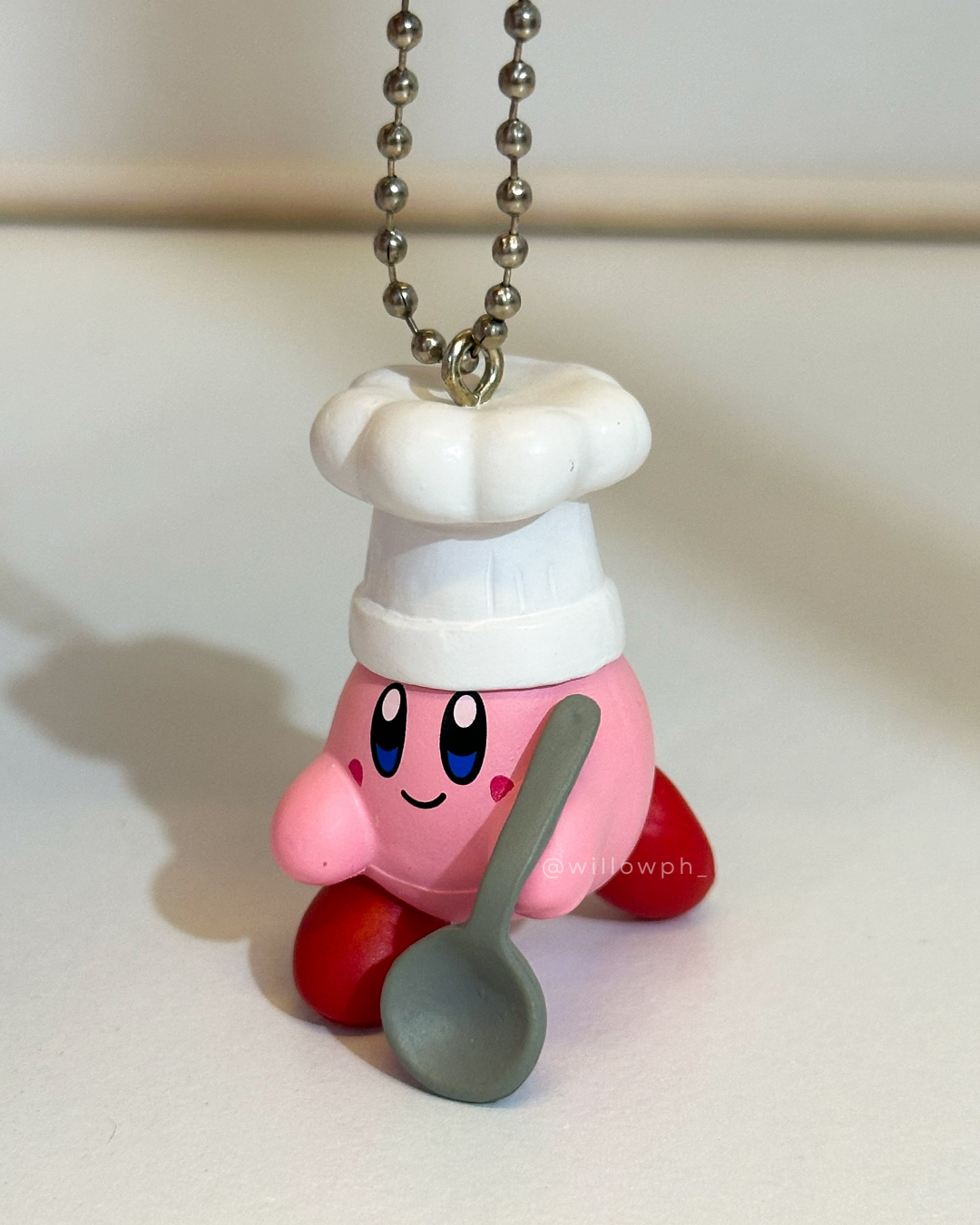 Round Pink Character Keychain