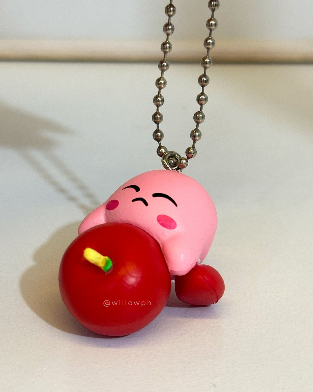 Round Pink Character Keychain