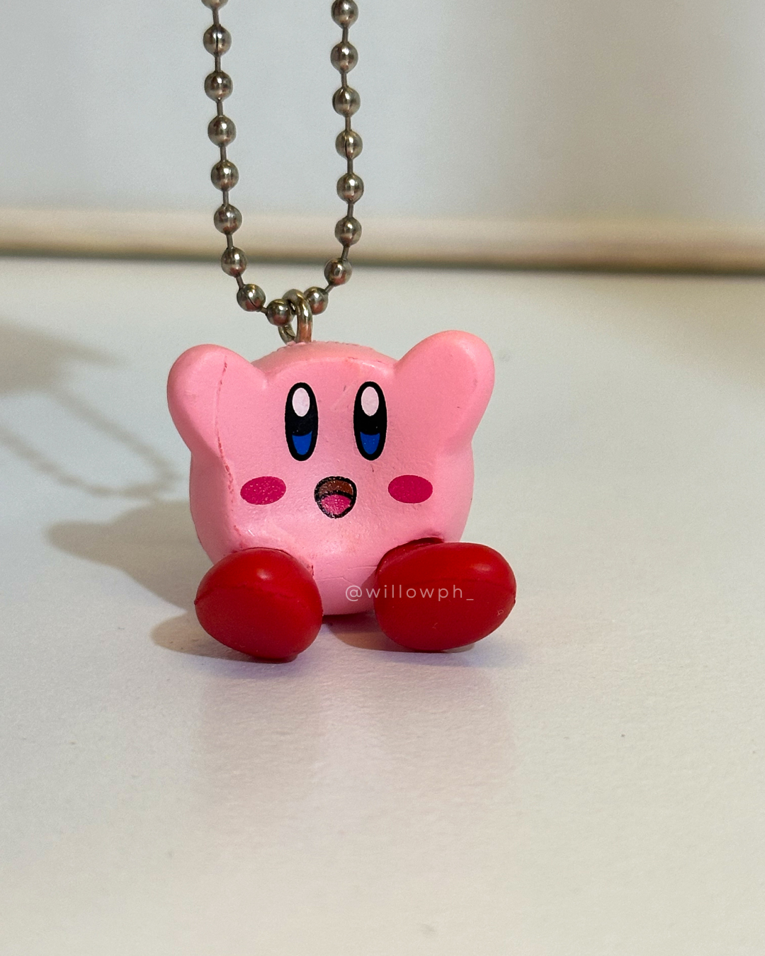 Round Pink Character Keychain