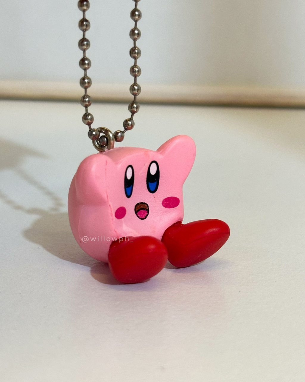 Round Pink Character Keychain