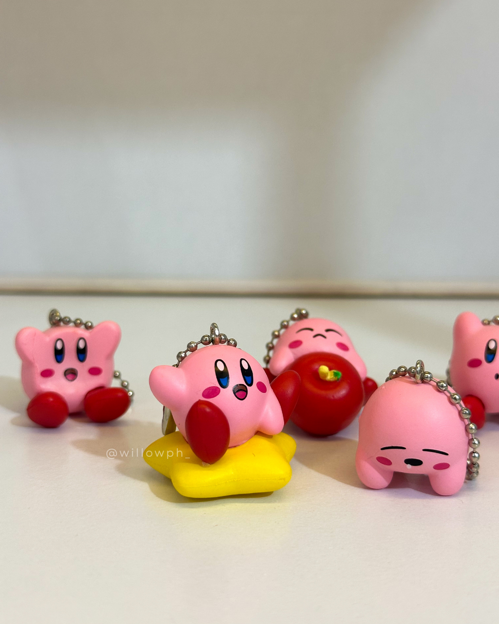 Round Pink Character Keychain