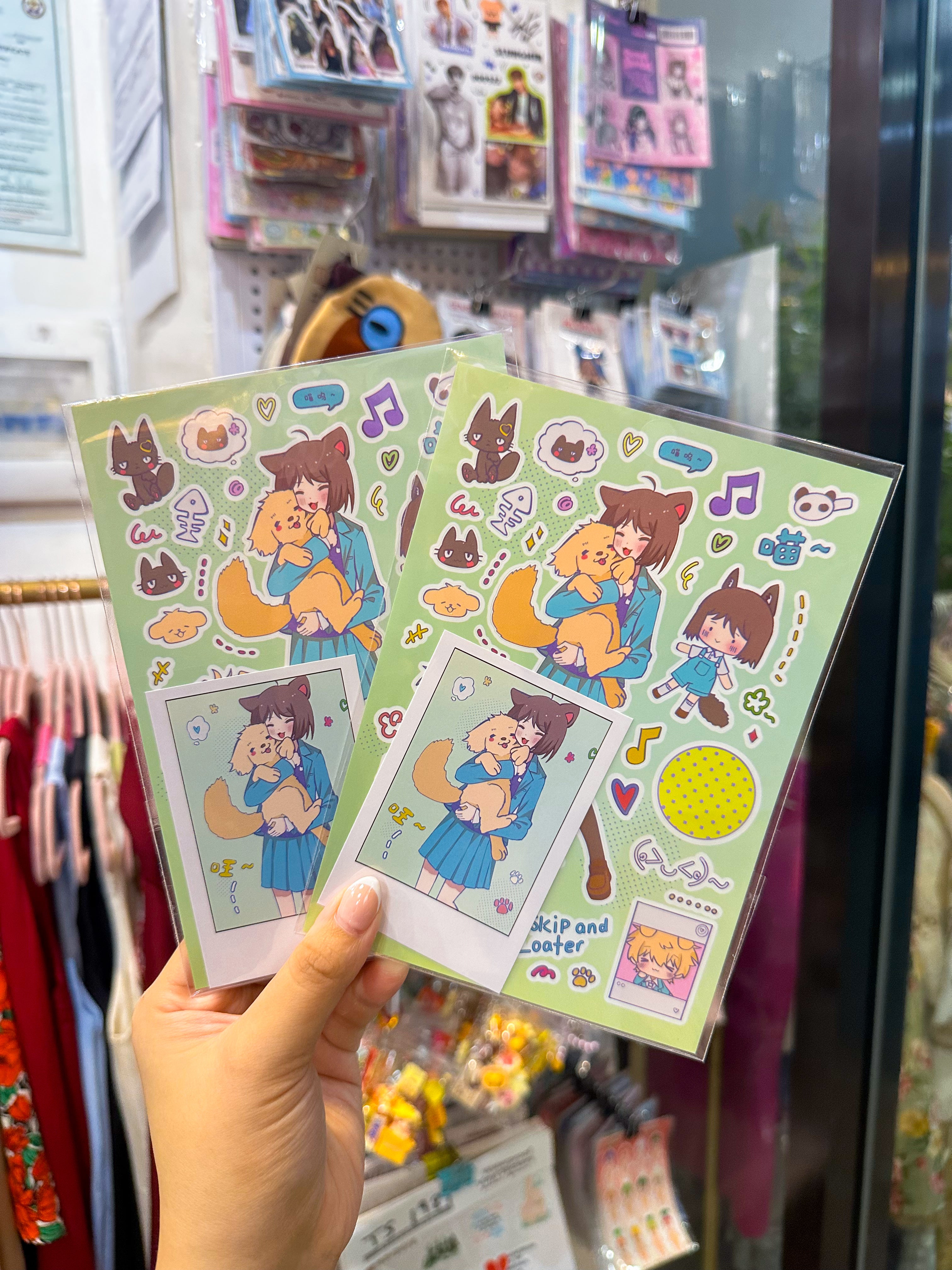 Anime Sticker Sheet (1 Sheet)