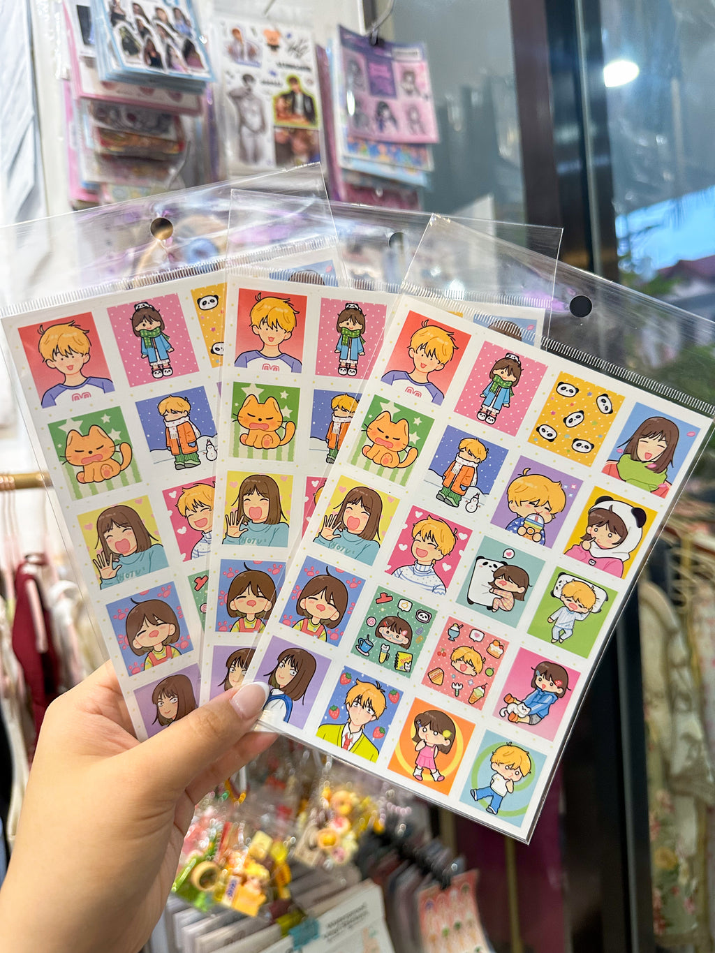 Anime Sticker Sheet (1 Sheet)