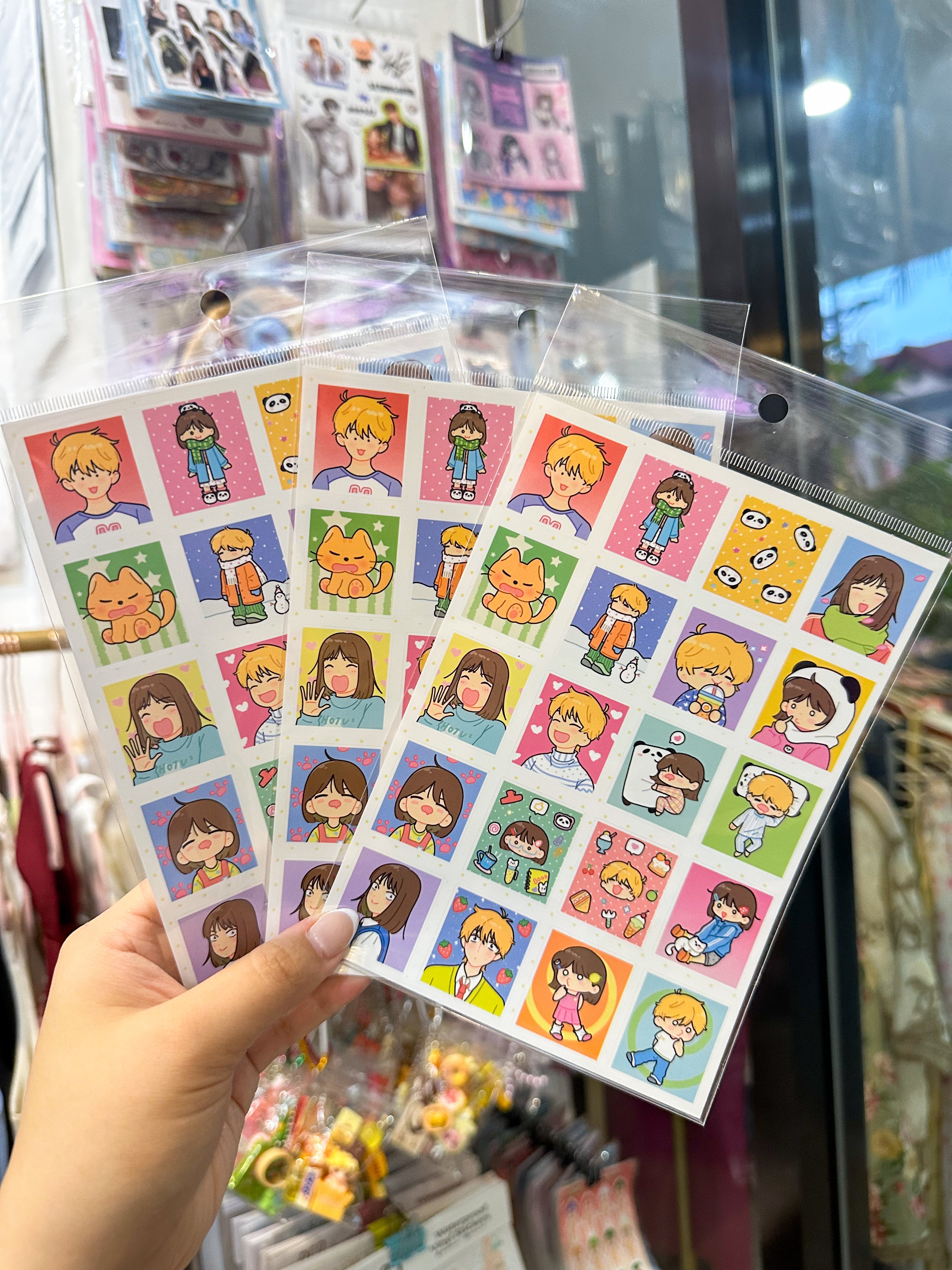 Anime Sticker Sheet (1 Sheet)