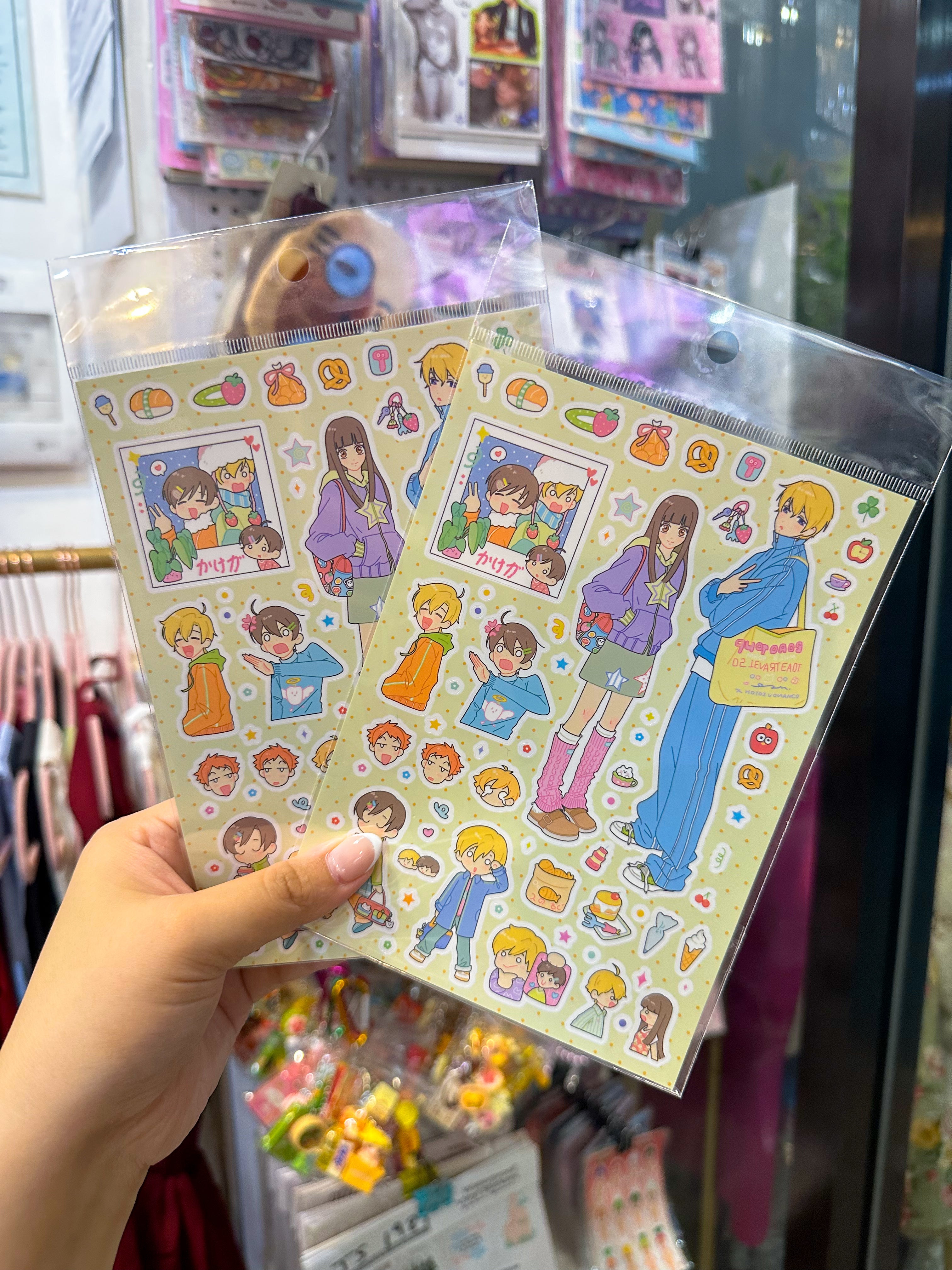 Anime Sticker Sheet (1 Sheet)