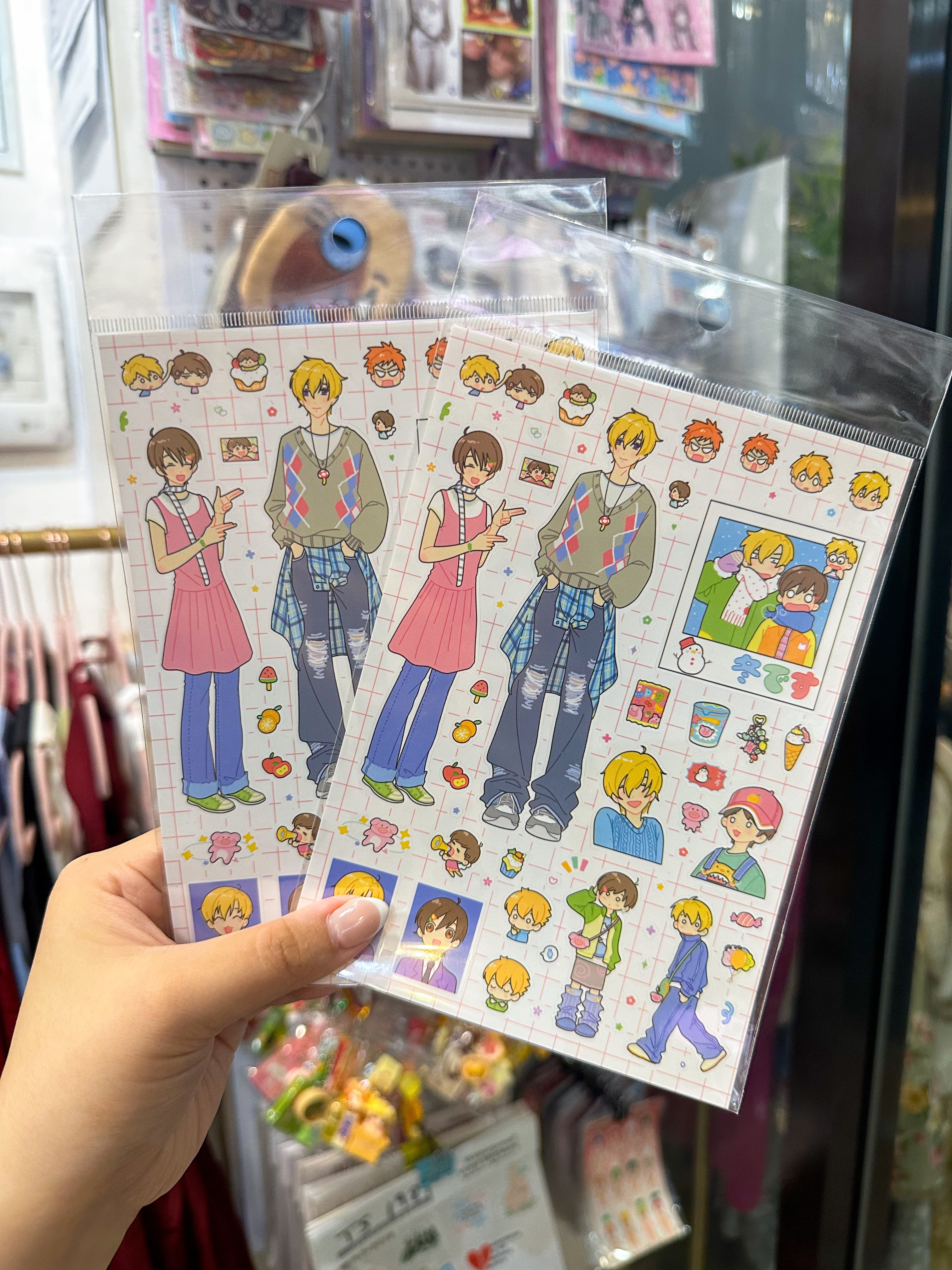 Anime Sticker Sheet (1 Sheet)