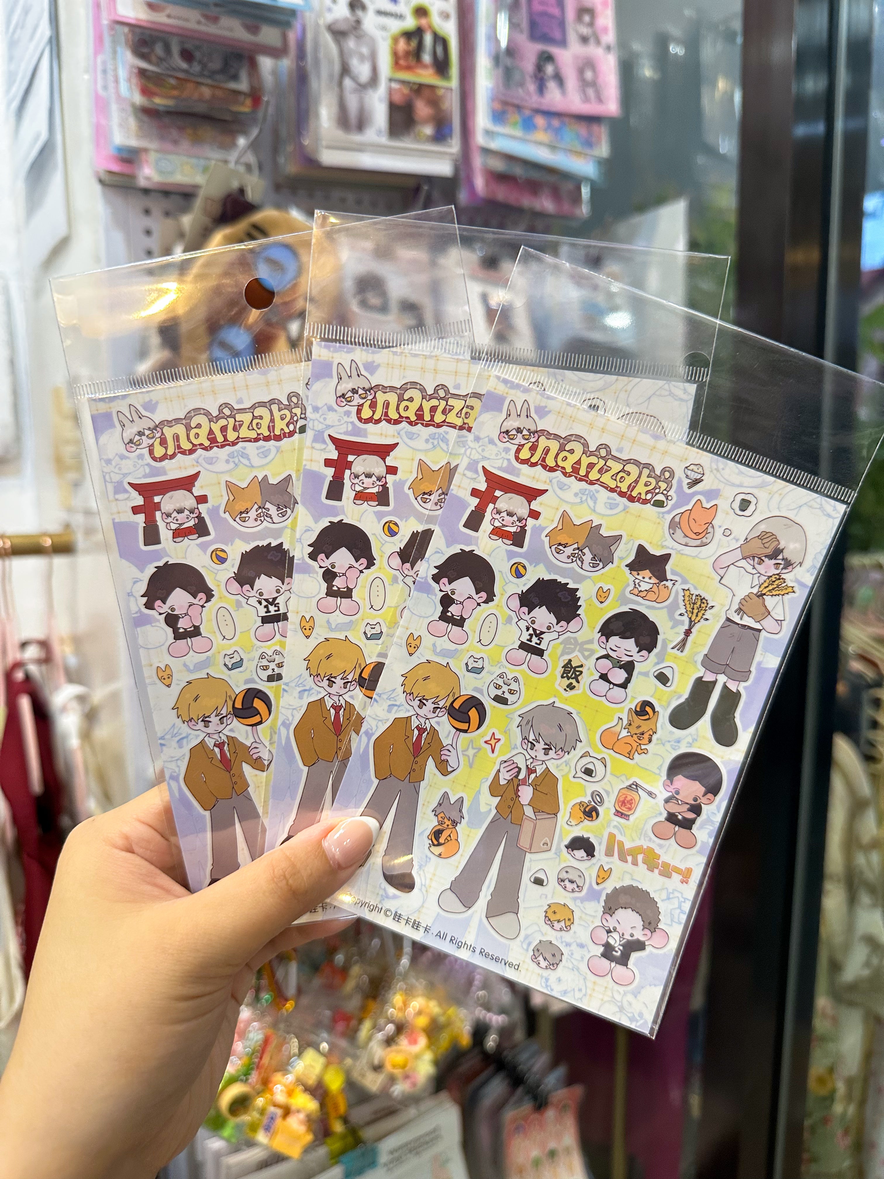 Anime Sticker Sheet (1 Sheet)