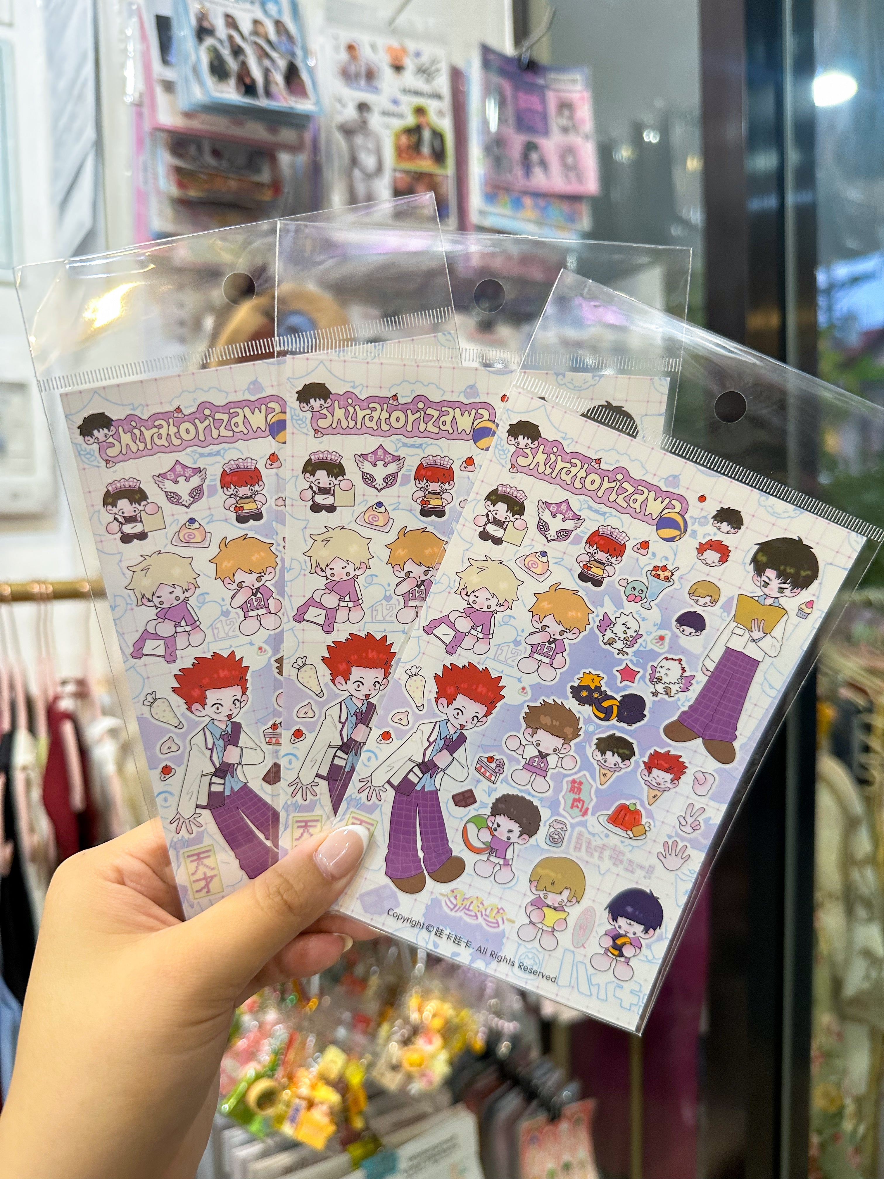 Anime Sticker Sheet (1 Sheet)