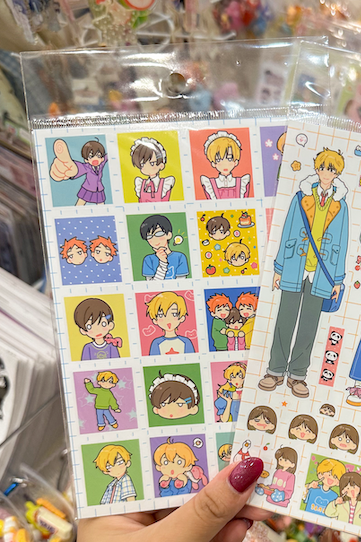 Anime Sticker Sheet (1 Sheet)